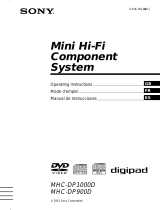 Sony MHC-DP900D Instrucciones de operación