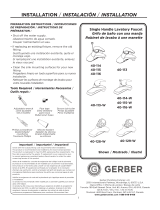 Gerber Maxwell Single Handle Lavatory Faucet Manual de usuario