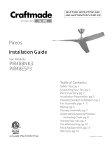 Craftmade PIR48BNK3 Manual de usuario
