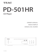 TEAC PD-501HR El manual del propietario