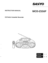 Sanyo MCD-Z250F Manual de usuario