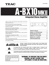 TEAC A-BX10 MKII El manual del propietario