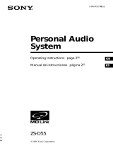 Sony MD Link ZS-D55 Manual de usuario