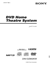 Sony DAV-DZ850KW Instrucciones de operación