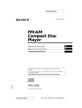 Sony CDX-2160 Manual de usuario