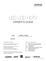 Hitachi LE40S508 El manual del propietario