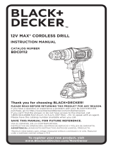 Black & Decker BDCD112C Manual de usuario