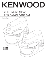 Kenwood KVC5000T Chef Sense Stand Mixer El manual del propietario