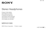 Sony MDR-EX1000 El manual del propietario
