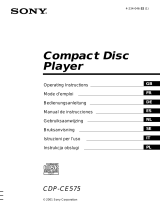Sony CDP-CE575 El manual del propietario