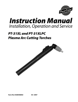 Prest-O-Lite PT-31XL and PT-31XLPC Plasma Arc Cutting Torches Manual de usuario