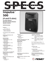 Peavey Impulse 500 Manual de usuario