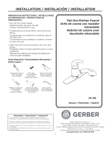Gerber Viper Single Handle Pull-Out Kitchen Faucet Manual de usuario