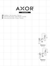 Axor 16510821 2-Handle Faucet 220 with Cross Handles and Pop-Up Drain, 1.2 GPM Assembly Instruction