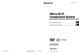 Sony CMT-DH30 Instrucciones de operación