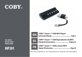 Coby MP-201 2GB Manual de usuario