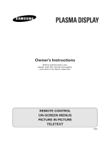 Samsung PS-50P2HTR Manual de usuario