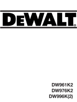 DeWalt DW961 Manual de usuario