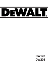 DeWalt dw 173 El manual del propietario