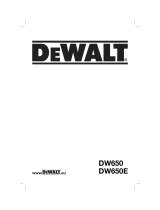 DeWalt dw 650 e El manual del propietario