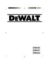 DeWalt DW540 El manual del propietario