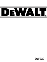 DeWalt DW932K Manual de usuario