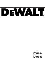 DeWalt DW636 Manual de usuario