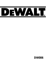DeWalt DW 006 Manual de usuario