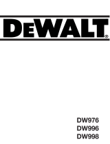 DeWalt DW998 T 5 El manual del propietario
