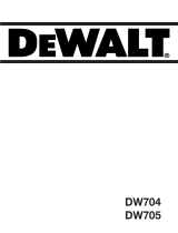 DeWalt DW704 Manual de usuario