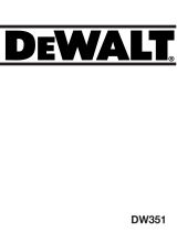 DeWalt DW351 Manual de usuario