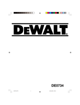 DeWalt DE0734 Manual de usuario