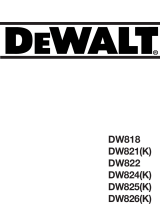 DeWalt DW818 El manual del propietario