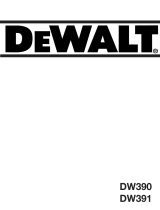 DeWalt Spezialsäge DW 391 Manual de usuario