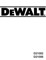 DeWalt D21002 El manual del propietario