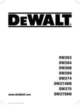 DeWalt DW274KN Manual de usuario