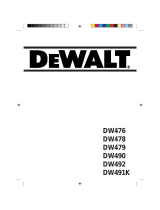 DeWalt dw 476 El manual del propietario