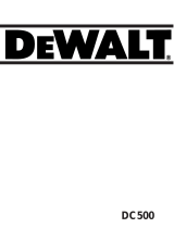 DeWalt DC500 Manual de usuario
