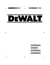 DeWalt DW960 T 1 El manual del propietario