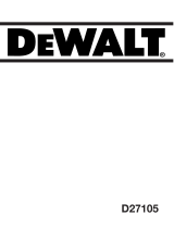 DeWalt D27105 El manual del propietario