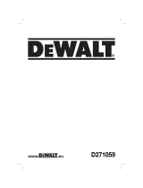 DeWalt D271059 Manual de usuario