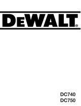 DeWalt DC750 T 1 Manual de usuario