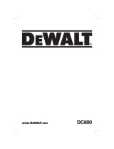 DeWalt DC800 Manual de usuario