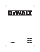 DeWalt DW 392 El manual del propietario
