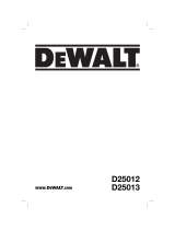 DeWalt D25012K Manual de usuario