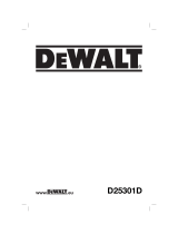 DeWalt D25301D Manual de usuario
