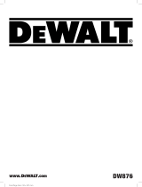 DeWalt DW876 Manual de usuario