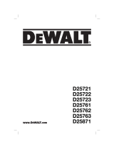 DeWalt D25871K Manual de usuario
