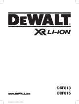 DeWalt DCF813 Manual de usuario