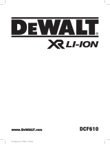 DeWalt DCF610 Manual de usuario